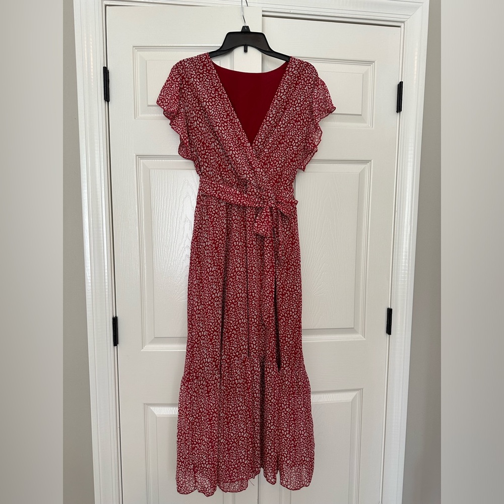 Maxi dress with optional sash/belt